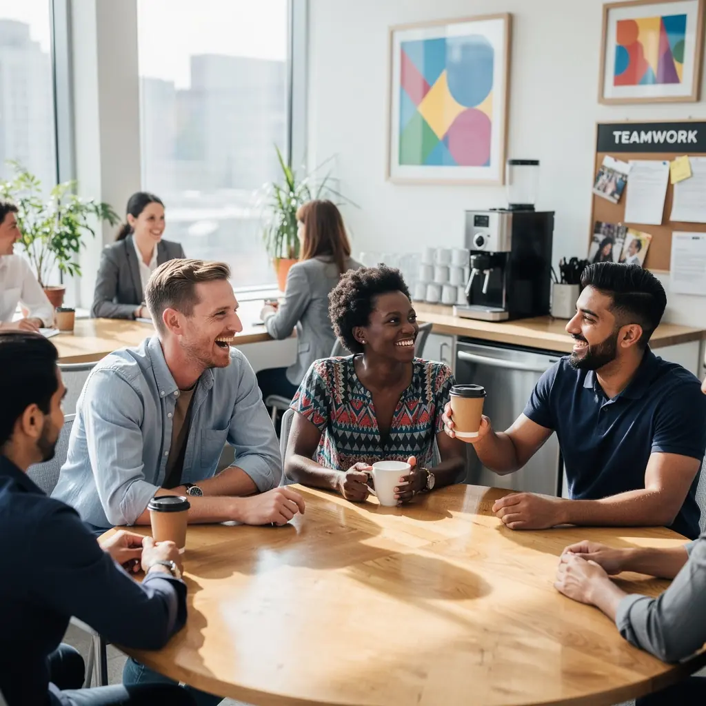 Пространство для встреч, оформленное для эффективного обсуждения идей.